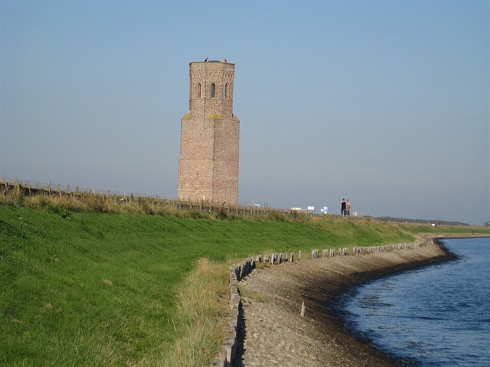 Plompe Tower beside the Oosterschelde near Schouwen