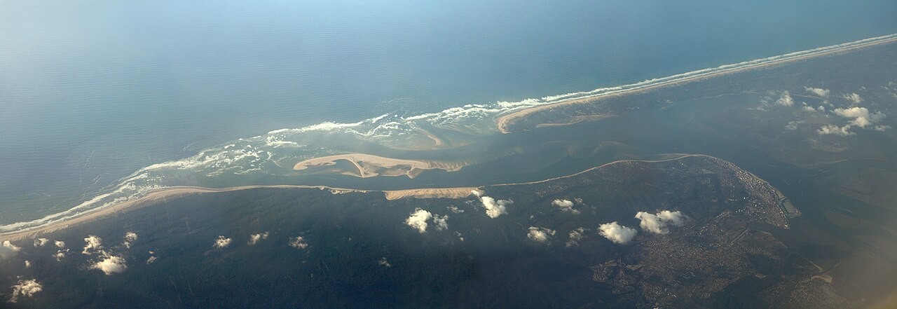 Le bassin d'Arcachon sur la côte atlantique française