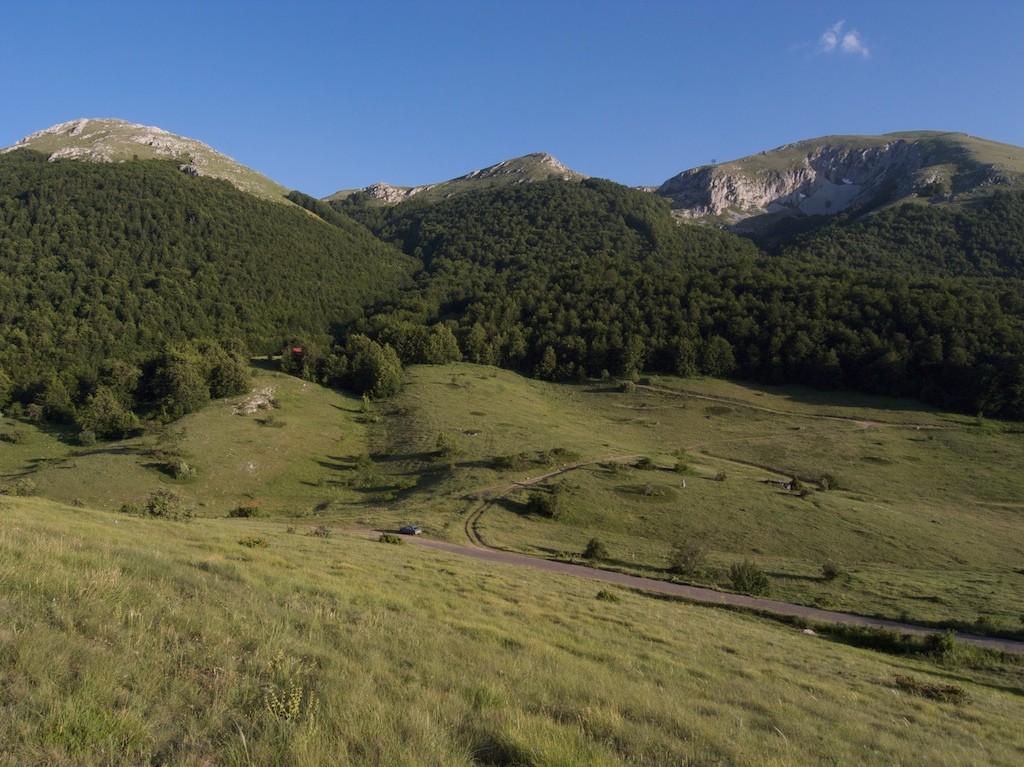 Berglandschaft des Nationalparks Galičica in Nordmazedonien