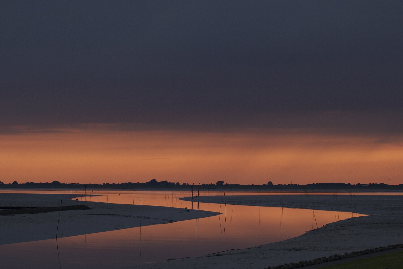 Paysage de la mer des Wadden dans le parc national de la mer des Wadden du Schleswig-Holstein