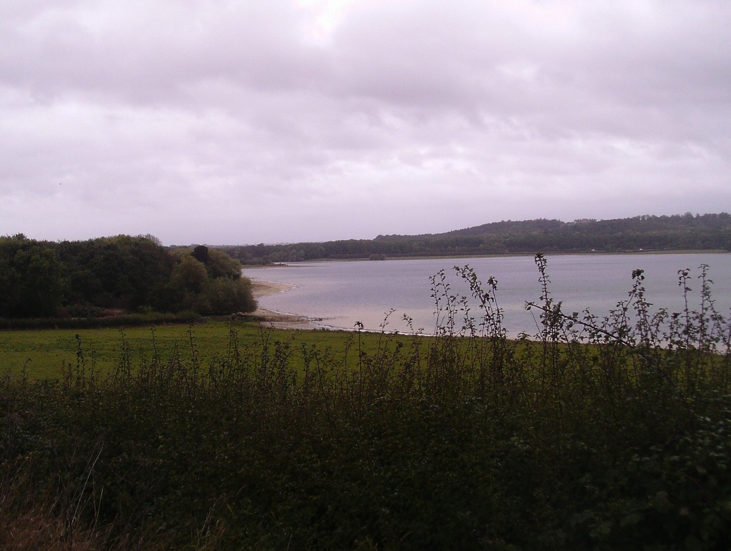 View across Rutland Water in England