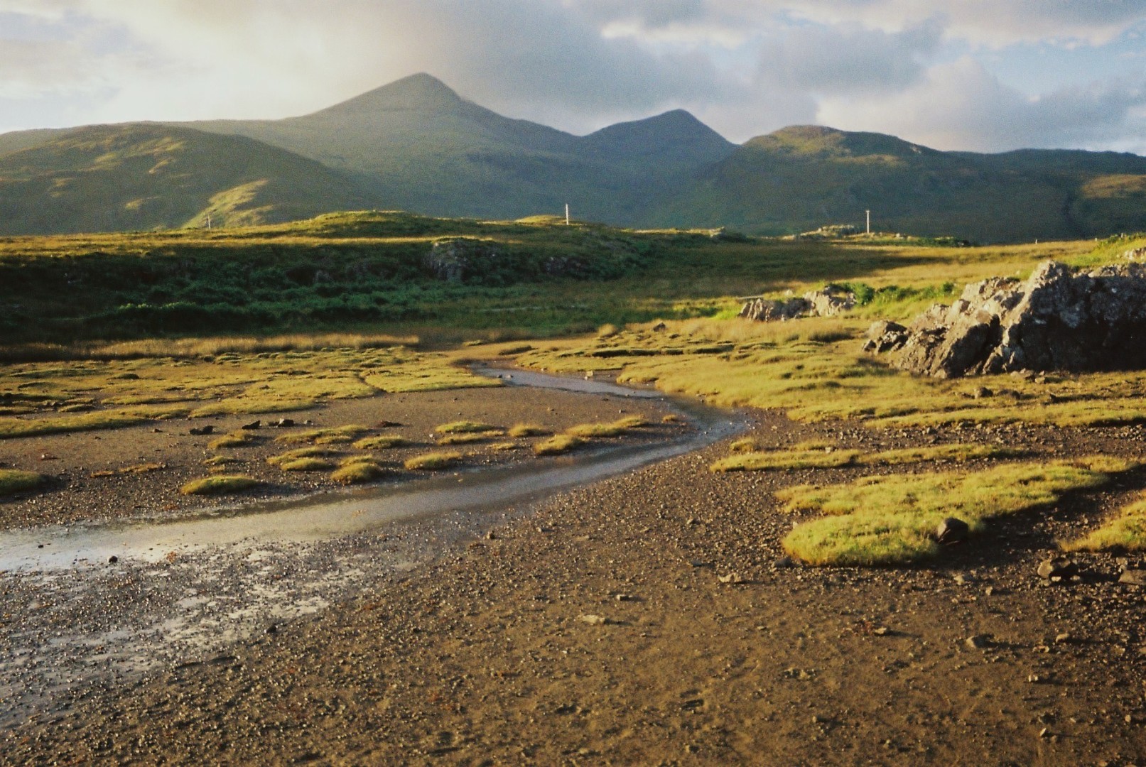Landscape with Loch Scridain and Ben More on the Isle of Mull